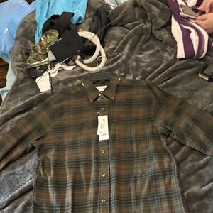 Saddlebred Men's Red Plaid Button Down Shirt